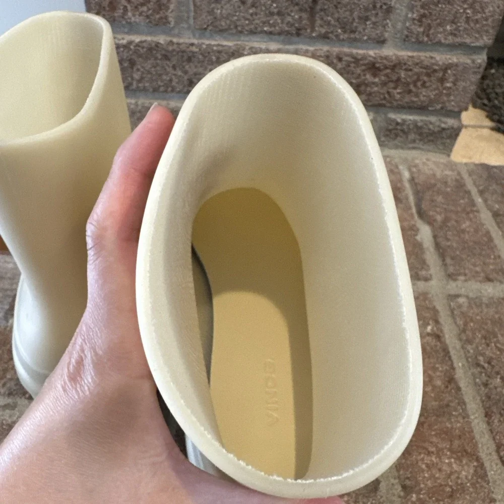 Vince Nia Moonlight Rain Boots Nude Lug Sole Women Waterproof Size 9 #179 - Picture 10 of 15